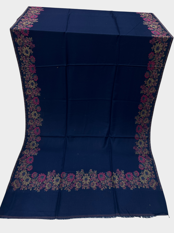 3d kani woolen Border shawl - 11