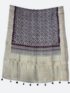 Festive Ajrakh Dola Silk Dupatta – Hand Block Print & Zari