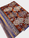 Pure Pashmina Hand-Embroidered Sozni Border Shawl - 01 - Tajmehalhandicrafts