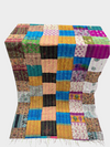 Hand Work Silk Kantha Stitch Stole - 04