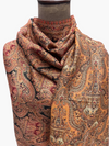 Sunday Monday kani Moonlight Shawl Black with Rust