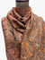 Sunday Monday kani Moonlight Shawl Black with Rust