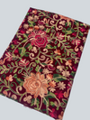 Multicolor Aari Embroidered Maroon Kashmiri Wool Shawl