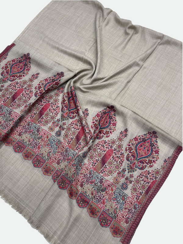 Kani Woolen Pula Border Shawl -01