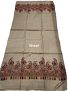 3-Piece Kani Woolen unstitched Suit - Camel