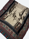 Traditional Kashmiri moonlight 3d kani Border - 07