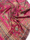 Royal Pink Shikargah Banjara Silk Wedding Shawl (3-Meter Grand Size)
