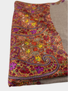 Pure Pashmina Hand-Embroidered Sozni Border Shawl - 04 - Tajmehalhandicrafts