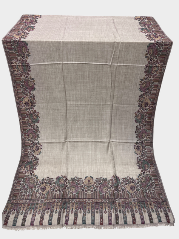 3d kani woolen Border shawl - 08