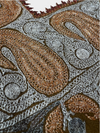 Pure Pashmina Hand-Embroidered Sozni Border Shawl - 07 - Tajmehalhandicrafts