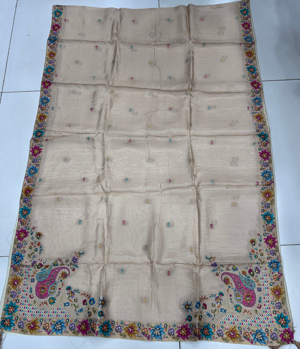 Cream Maharani Unstitched Suits