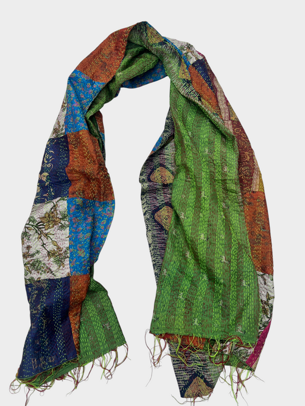 Double-Sided Kantha & Rally Work Stoles