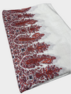 Pure Pashmina Hand-Embroidered Sozni Border Shawl - 02 - Tajmehalhandicrafts