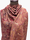 Sunday Monday kani monlight shawl Maroon with Gold