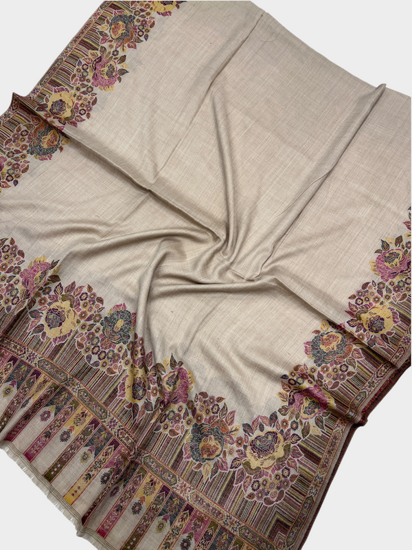 3d kani woolen Border shawl - 05