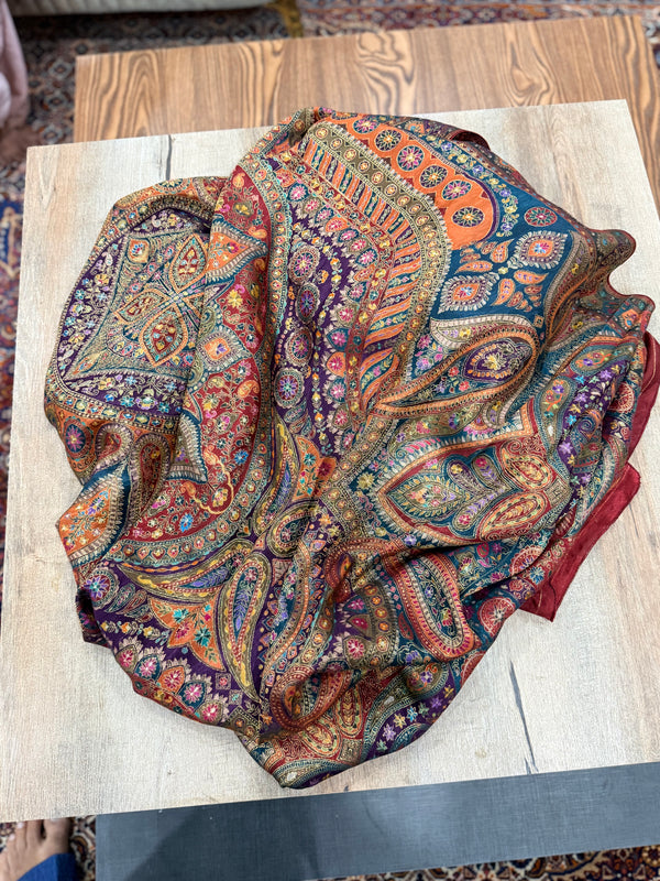Maroon Maharani Dupattas
