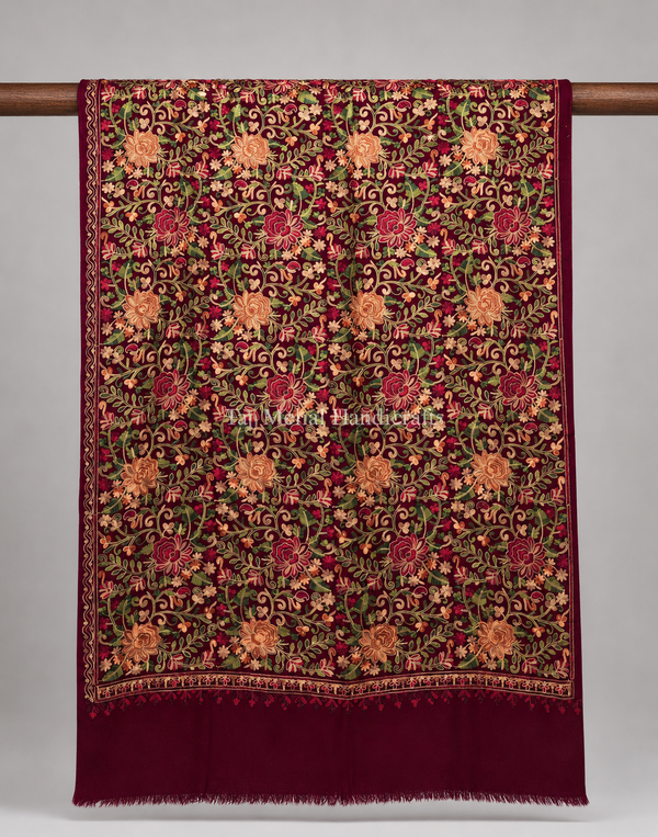 Embroidered Ari work shawls