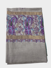 Hand-Embroidered Sozni Border with a Touch of Moonlight - Tajmehalhandicrafts