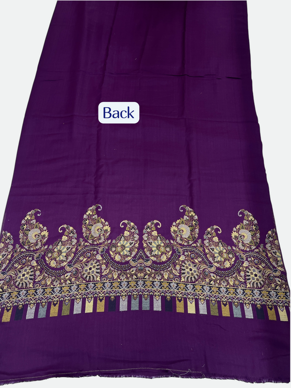 3-Piece Kani Woolen unstitched Suit | Luxury Traditional Wool Suit