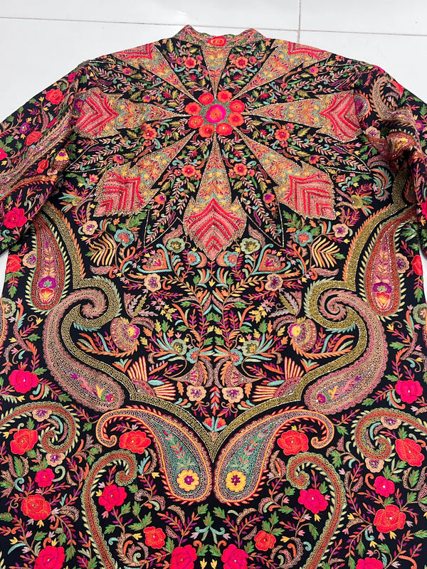 One-of-a-Kind Handmade Kilimkar Kashmiri Coat