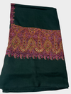 Pure Pashmina Hand-Embroidered Sozni Border Shawl - 03 - Tajmehalhandicrafts