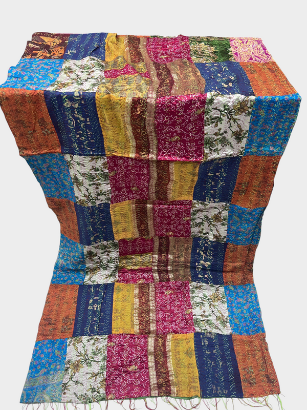Double-Sided Kantha & Rally Work Stoles