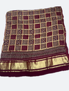 Traditional Ajrakh Design Patalo Gajji Silk Duppata
