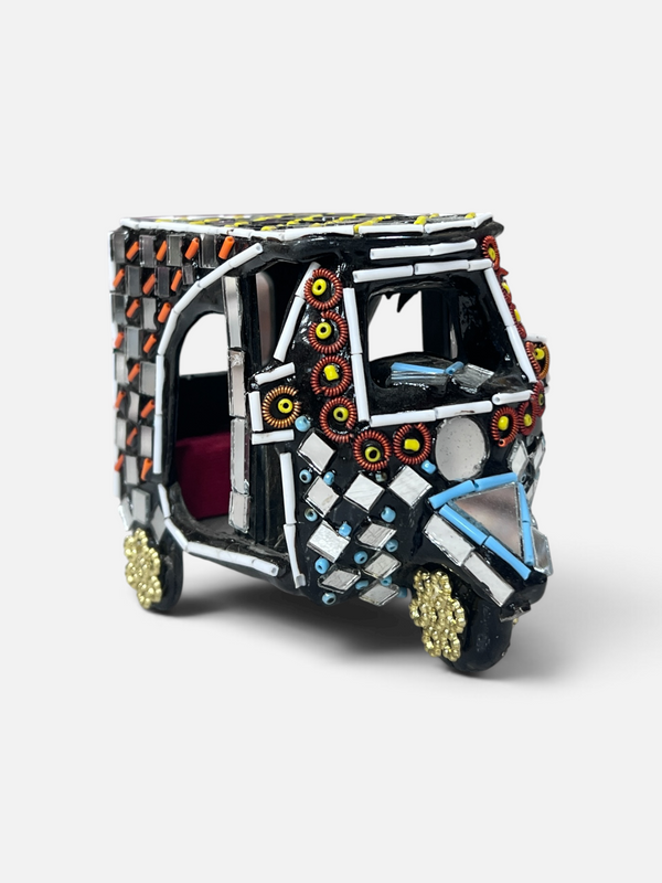 Mirror work rickshaw