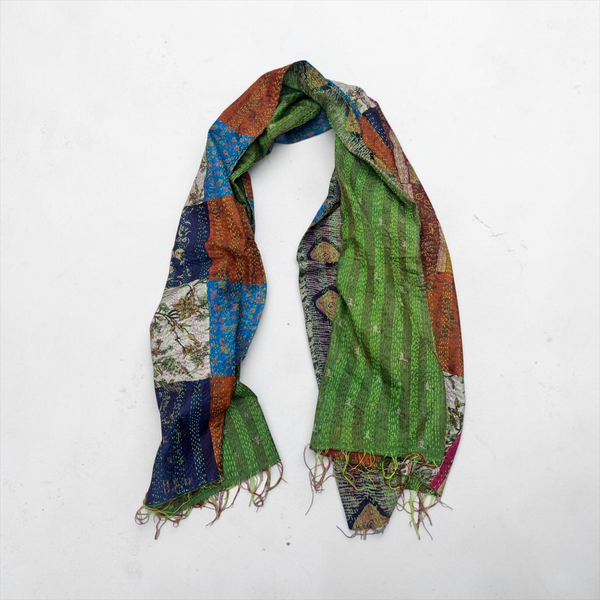 Double-Sided Kantha & Rally Work Stoles