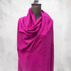 Pink Pure Pashmina Shawl – Maroon Hand Embroidery | 2.75 Yards