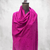 Pink Pure Pashmina Shawl – Maroon Hand Embroidery | 2.75 Yards