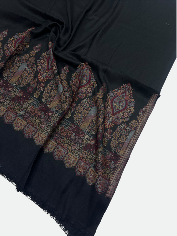 Kani Woolen Pula Border Shawl -02