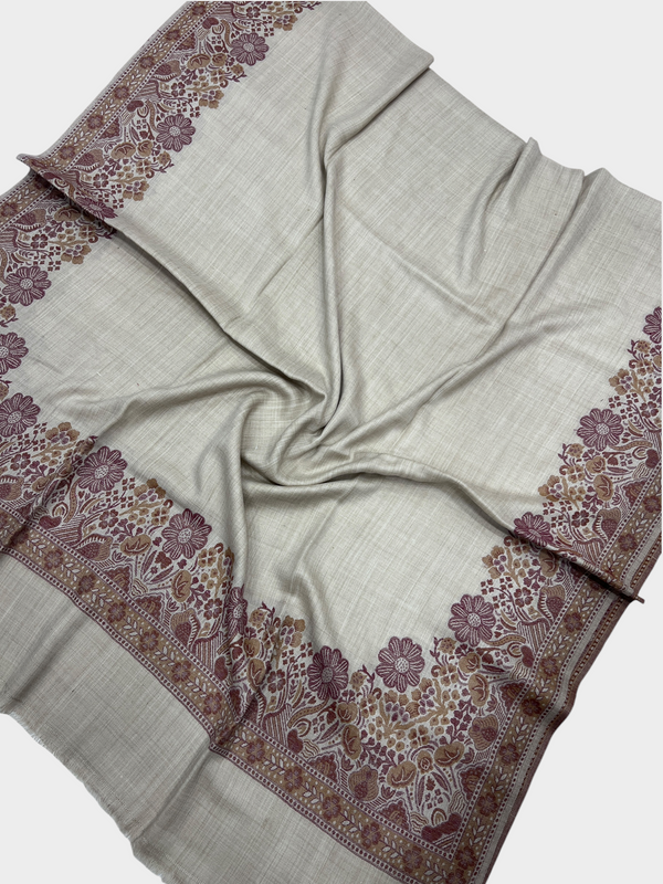 3d kani woolen Border shawl