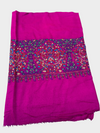 Pure Pashmina Hand-Embroidered Sozni Border Shawl - Tajmehalhandicrafts