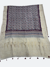 Fine Ajrakh Dola Silk Dupatta – Natural Dyed Hand Block Print