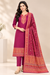 Pink Pure Indian Kani Silk Suit | Taj Mehal Handicrafts