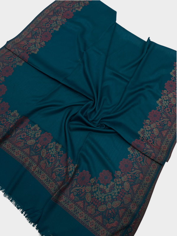 3d kani woolen Border shawl - 04