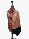 Sunday Monday kani Moonlight Shawl Black with Rust