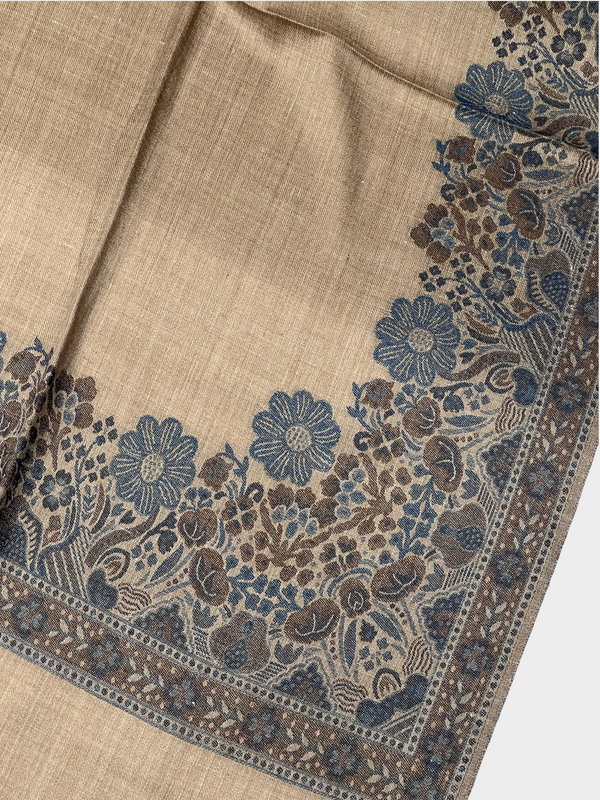 3d kani woolen Border shawl - 02