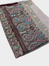 Pure Pashmina Hand-Embroidered Sozni Border Shawl - 05 - Tajmehalhandicrafts