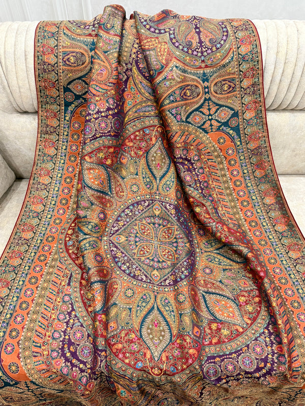 Maroon Maharani Dupattas