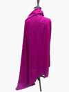 Pink Pure Pashmina Shawl – Maroon Hand Embroidery | 2.75 Yards