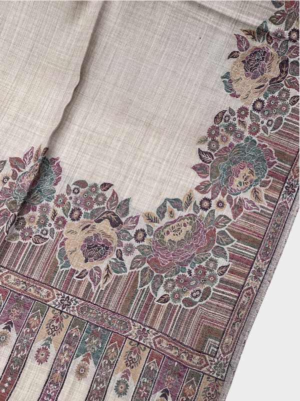 3d kani woolen Border shawl - 08