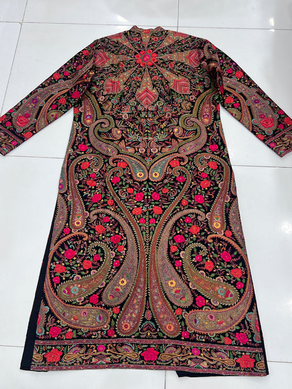 One-of-a-Kind Handmade Kilimkar Kashmiri Coat