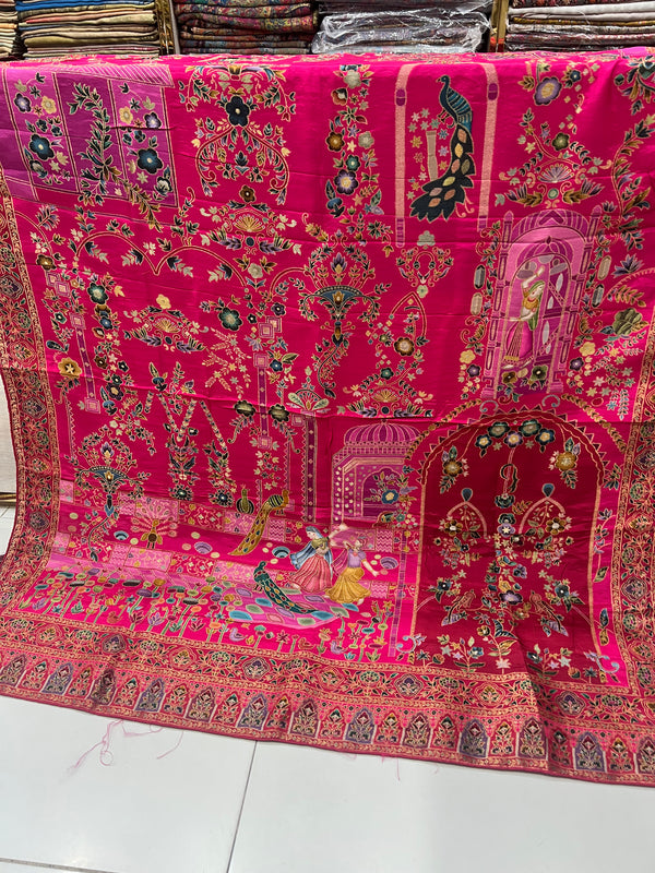 Maharani silk shawl
