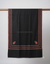 Three Kingri design black pashmina border