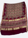 Traditional Ajrakh Design Patalo Gajji Silk Duppata