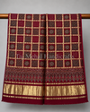 Traditional Ajrakh Design Patalo Gajji Silk Duppata
