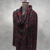 Black pure Pashmina shawl with maroon Sozni Jaal hand embroidery - one of a kind Kashmiri shawl Pakistan