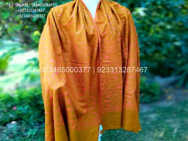 Beautiful Mustard Colour with Sozni Allover Designer Jaal